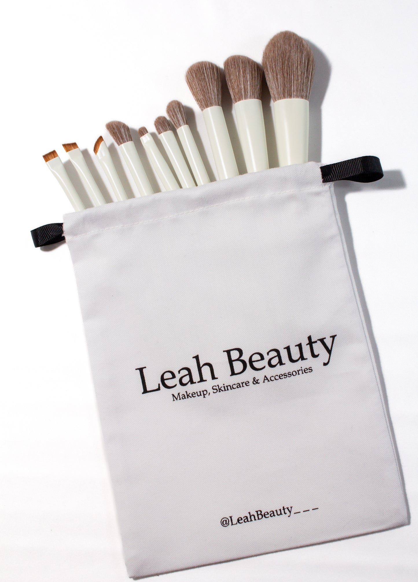 The Leah Signature 10 pieces - Face & Eye Brush Set